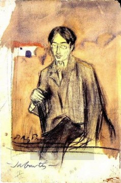 Retrato de Jaume Sabartes 1904 Pablo Picasso Pinturas al óleo